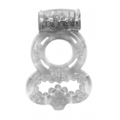 Прозрачное эрекционное кольцо Rings Treadle с подхватом - Lola Games - в Евпатории купить с доставкой