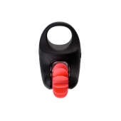Чёрно-красное эрекционное виброкольцо Erotist - Erotist Adult Toys - в Евпатории купить с доставкой