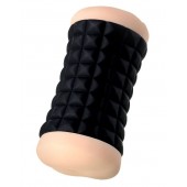 Двухсторонний мастурбатор JOS JANICE в черном цилиндре - JOS - в Евпатории купить с доставкой