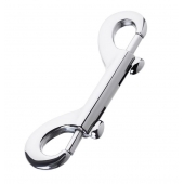 Серебристый двухсторонний карабин TOYFA Metal - ToyFa - купить с доставкой в Евпатории