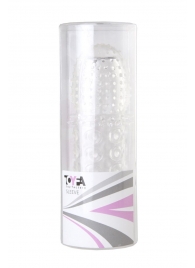 Прозрачная закрытая гелевая насадка - 13,5 см. - Toyfa Basic - в Евпатории купить с доставкой