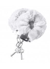 Наручники с белой меховой опушкой - ToyFa - купить с доставкой в Евпатории