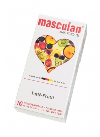 Жёлтые презервативы Masculan Ultra Tutti-Frutti с фруктовым ароматом - 10 шт. - Masculan - купить с доставкой в Евпатории