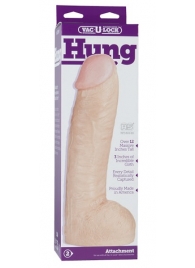 Огромная насадка-реалистик Vac-U-Lock Realistic Hung - 31,7 см. - Doc Johnson - купить с доставкой в Евпатории