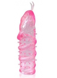 Закрытая рельефная насадка Crystal sleeve snakes в виде змеи с усиками - 14 см. - Erowoman-Eroman - в Евпатории купить с доставкой