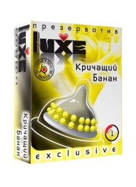 Презерватив LUXE  Exclusive  Кричащий банан  - 1 шт. - Luxe - купить с доставкой в Евпатории