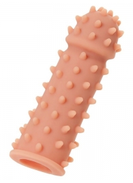 Телесная реалистичная насадка KOKOS Extreme Sleeve 03 с дополнительной стимуляцией - 12,7 см. - KOKOS - в Евпатории купить с доставкой