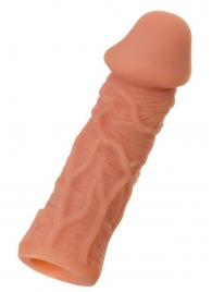 Телесная реалистичная насадка KOKOS Extreme Sleeve 05 с дополнительной стимуляцией - 12,7 см. - KOKOS - в Евпатории купить с доставкой