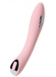 Розовый силиконовый вибратор с электростимуляцией TESLA G-POINT - 21 см. - ToyFa - купить с доставкой в Евпатории