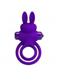 Фиолетовое эрекционное кольцо с вибростимуляцией клитора Vibrant Penis Ring III - Baile - в Евпатории купить с доставкой