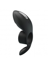 Черное кольцо на пенис с вибрацией Vibration Penis Sleeve - Baile - в Евпатории купить с доставкой