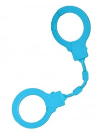 Голубые силиконовые наручники A-Toys без ключа - A-toys - купить с доставкой в Евпатории
