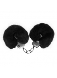 Черные меховые наручники Love с ключиками - Baile - купить с доставкой в Евпатории