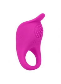 Ярко-розовое эрекционное виброкольцо Silicone Rechargeable Teasing Enhancer - California Exotic Novelties - в Евпатории купить с доставкой