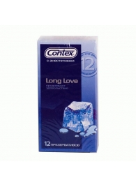 Презервативы с продлевающей смазкой Contex Long Love - 12 шт. - Contex - купить с доставкой в Евпатории