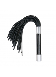 Черная плеть Easytoys Flogger With Metal Grip - 38 см. - Easy toys - купить с доставкой в Евпатории