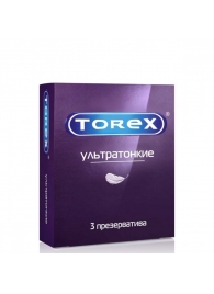 Презервативы Torex  Ультратонкие  - 3 шт. - Torex - купить с доставкой в Евпатории