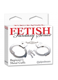 Металлические наручники Beginner s Metal Cuffs - Pipedream - купить с доставкой в Евпатории