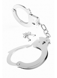 Металлические серебристые наручники Designer Metal Handcuffs - Pipedream - купить с доставкой в Евпатории