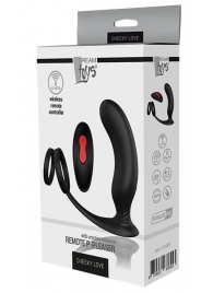 Черный массажер простаты REMOTE P-PLEASER - Dream Toys - в Евпатории купить с доставкой