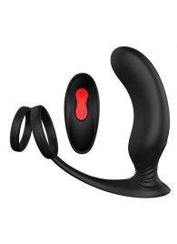 Черный массажер простаты REMOTE P-PLEASER - Dream Toys - в Евпатории купить с доставкой