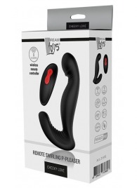 Черный вибромассажер простаты SWIRLING P-PLEASER - Dream Toys - в Евпатории купить с доставкой