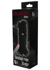 Черная веревка для бондажа BONDAGE ROPE - 10 м. - Dream Toys - купить с доставкой в Евпатории