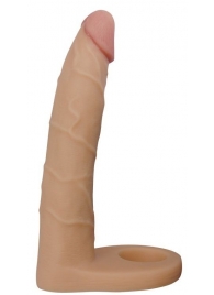 Телесная насадка-фаллоимитатор для двойного проникновения - 17 см. - Lovetoy - купить с доставкой в Евпатории