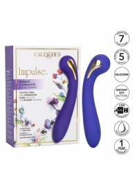 Фиолетовый вибромассажер с электростимуляцией Intimate Estim Petite G Wand - 19 см. - California Exotic Novelties - купить с доставкой в Евпатории