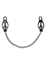 Зажимы на соски Darkside с цепочкой - Lola Games - купить с доставкой в Евпатории