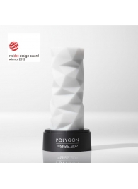 Белый 3D мастурбатор POLYGON - Tenga - в Евпатории купить с доставкой