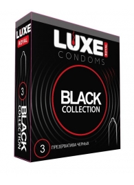 Черные презервативы LUXE Royal Black Collection - 3 шт. - Luxe - купить с доставкой в Евпатории