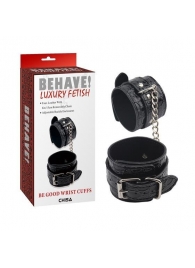 Черные наручники Be good Wrist Cuffs - Chisa - купить с доставкой в Евпатории