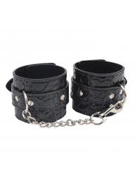 Черные наручники Be good Wrist Cuffs - Chisa - купить с доставкой в Евпатории