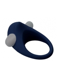 Гладкое синее эрекционное виброкольцо STIMU RING - Dream Toys - в Евпатории купить с доставкой