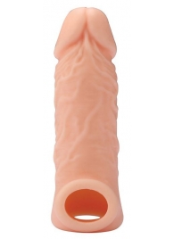 Телесная насадка EXTENDER WITH BALL STRAP 5.5 - 14 см. - Dream Toys - в Евпатории купить с доставкой