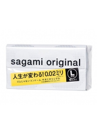 Презервативы Sagami Original 0.02 L-size увеличенного размера - 10 шт. - Sagami - купить с доставкой в Евпатории