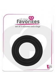 Набор из 3 эрекционных колец SILICONE COCKRINGS - Dream Toys - в Евпатории купить с доставкой