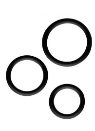 Набор из 3 эрекционных колец SILICONE COCKRINGS - Dream Toys - в Евпатории купить с доставкой