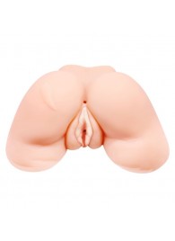 Телесная вибровагина Julie с 2 рабочими отверстиями - Baile - в Евпатории купить с доставкой