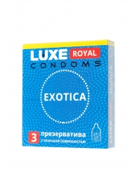 Текстурированные презервативы LUXE Royal Exotica - 3 шт. - Luxe - купить с доставкой в Евпатории