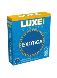 Текстурированные презервативы LUXE Royal Exotica - 3 шт. - Luxe - купить с доставкой в Евпатории