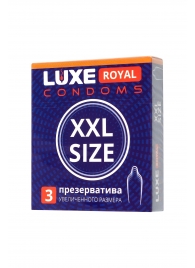 Презервативы увеличенного размера LUXE Royal XXL Size - 3 шт. - Luxe - купить с доставкой в Евпатории