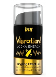 Жидкий интимный гель с эффектом вибрации Vibration! Vodka Energy - 15 мл. - INTT - купить с доставкой в Евпатории