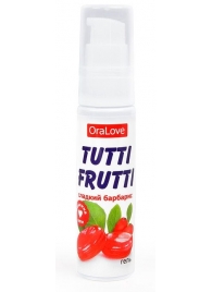 Гель-смазка Tutti-frutti со вкусом барбариса - 30 гр. - Биоритм - купить с доставкой в Евпатории