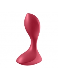 Красный вибромассажёр простаты Satisfyer Backdoor Lover - 14 см. - Satisfyer - в Евпатории купить с доставкой