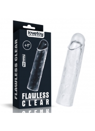 Прозрачная насадка-удлинитель Flawless Clear Penis Sleeve Add 1 - 15,5 см. - Lovetoy - в Евпатории купить с доставкой