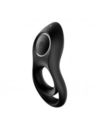 Черное эрекционное виброкольцо Legendary Duo - Satisfyer - в Евпатории купить с доставкой