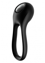 Черное эрекционное виброкольцо Majestic Duo - Satisfyer - в Евпатории купить с доставкой