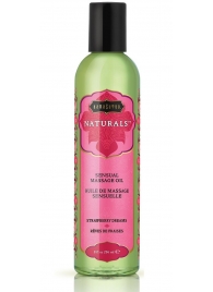 Массажное масло Naturals Strawberry Dreams с ароматом клубники - 236 мл. - Kama Sutra - купить с доставкой в Евпатории